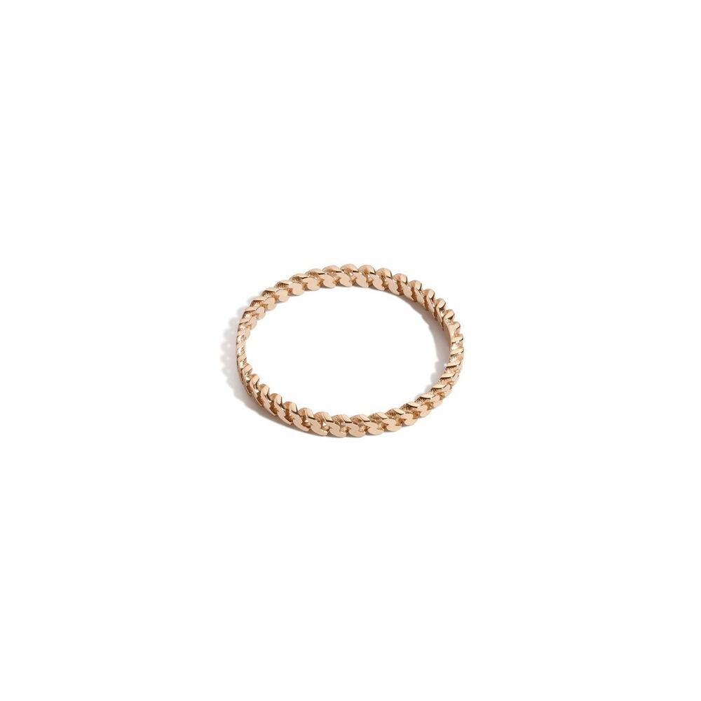 Aurate Skinny Love Me Knot Ring 18k - 6 - Yellow Gold